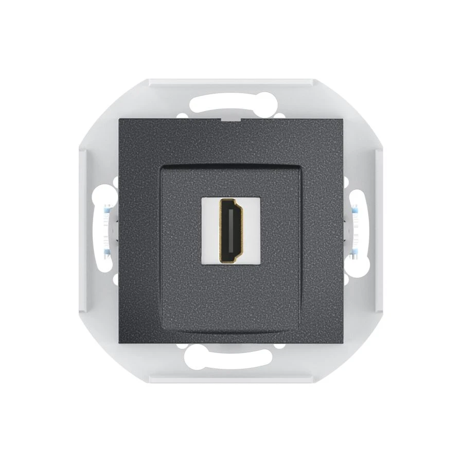 CADUCEUS ALING PRESTIGE HDMI Keystone Wall Socket, Graphite, Art. 60163.2