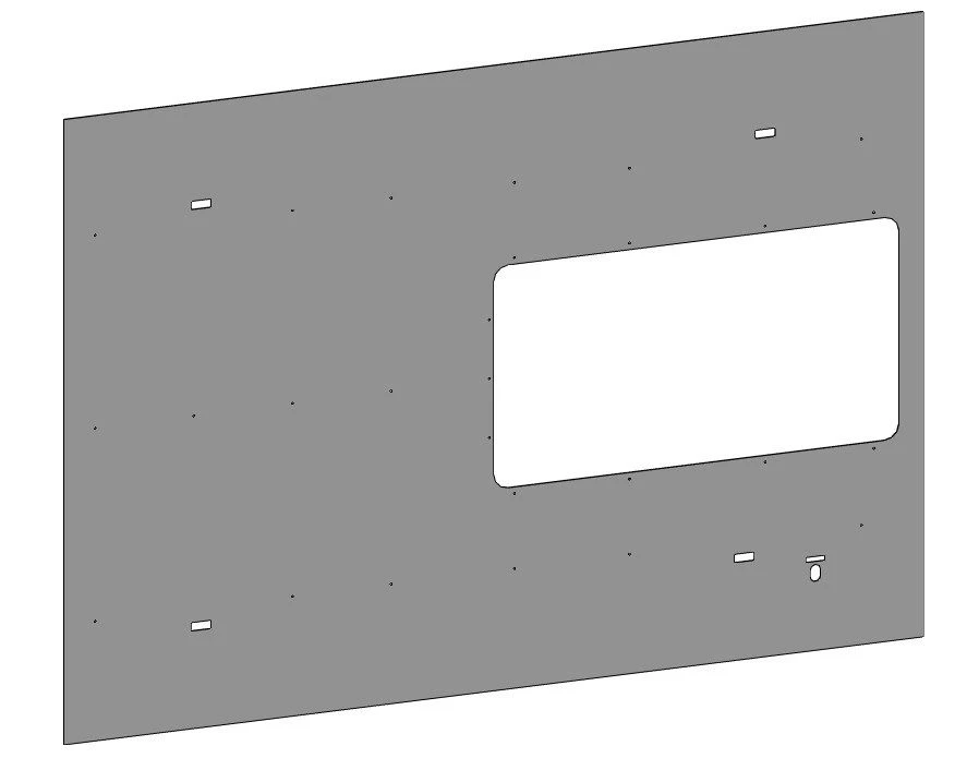 Polyester Glass Fiber Panel for Vehicle Cladding 5299-11-5502030