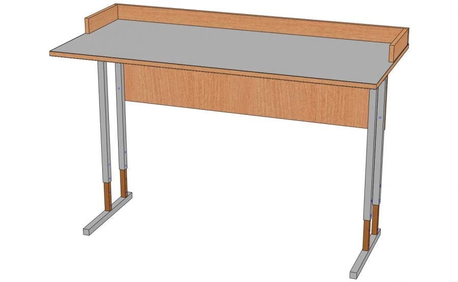 Adjustable Laboratory Table with Edge for Height Group 4-6 - Model SLR-1