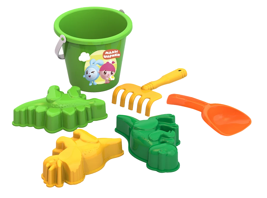 Kids Sand Play Set "Malyshariki" No.2 with Kroshik and Nyushenka