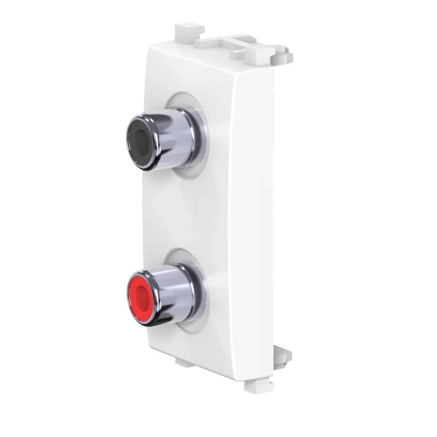 CADUCEUS ALING Experience Audio Wall Socket 2xRCA 1M White Art. 74281.0