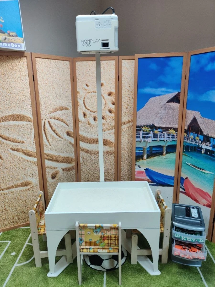 Ronplay Kids 2-in-1 Interactive Sandbox Mini with Interactive Table Function RsB3