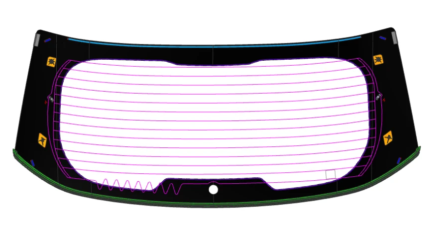 Complete Windshield Glass Assembly 00612LFW00011