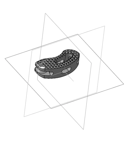 Anatomical Curved Interbody Cage for Lumbar Stabilization, Model P.827.2XX
