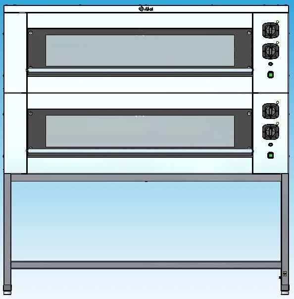 Electric Bakery Oven with Steam Humidification Function EШП-2КП 3EN Optima