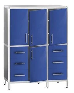 3-Section Two-Level Storage Cabinet KSSHml 3-02E