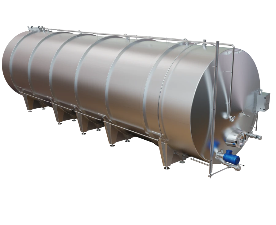 Horizontal Storage Tank for Liquid Food Products - AEMP Series