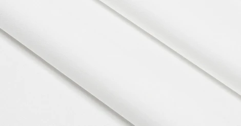 Bleached Cotton Satin Fabric, 120 g/m², 220 cm Width