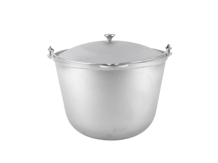 20L Aluminum Camping Pot (Uncoated, with Aluminum Lid) - Kukmara