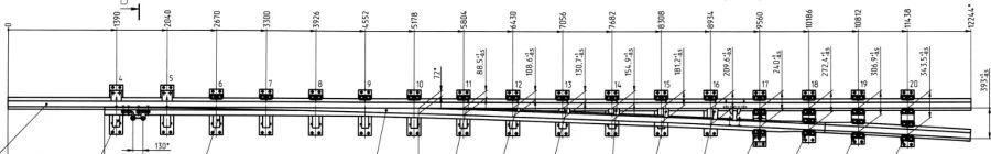 UIC60 Type 1/9 Rail with Switch Blade - MSZ.8398.01.000/-01
