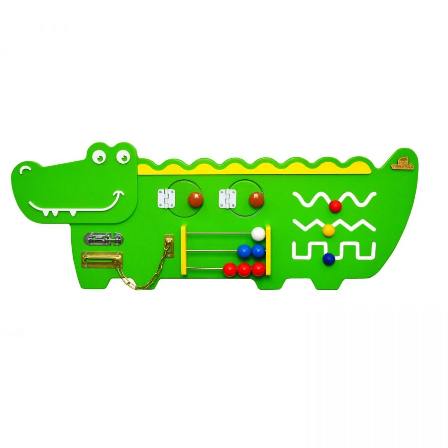 Montessori Developmental Busy Board "Crocodile" BZ-08