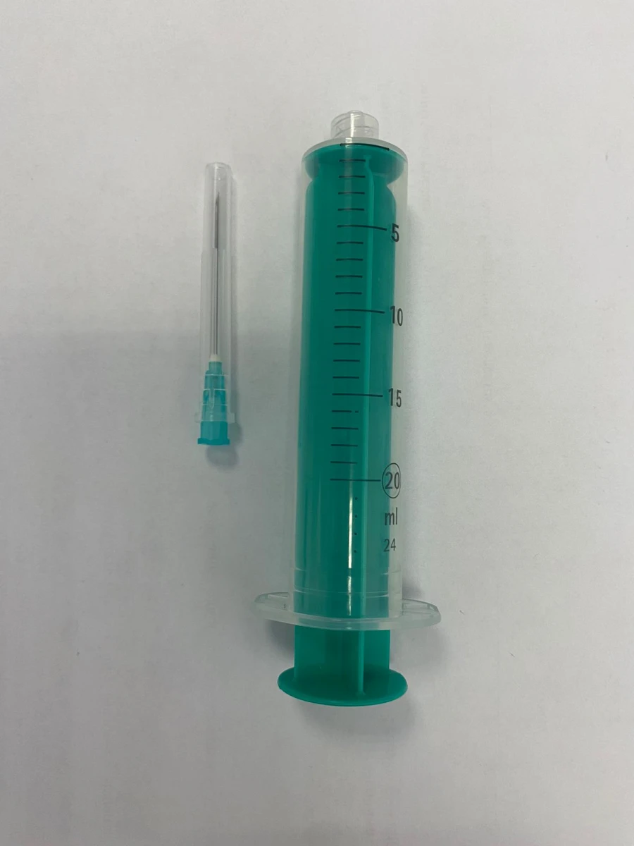 Sterile Single-Use Injection Syringe 20ml "Luer Lock" with or without Needle