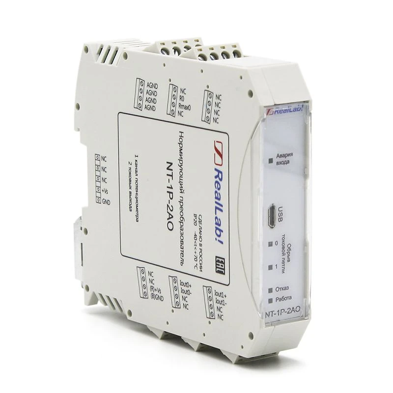 Signal Converter for Potentiometers NT-1P-2AO