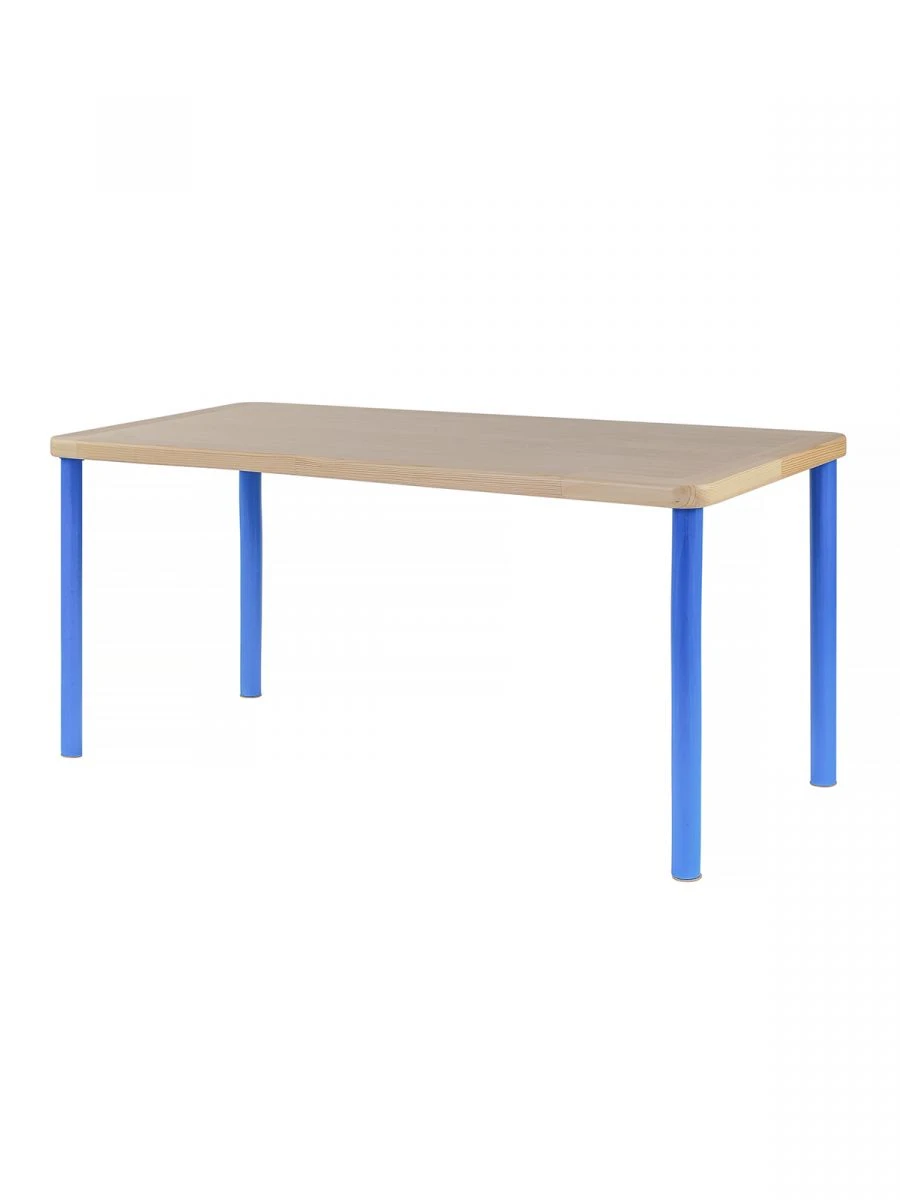 Rectangular Two-Seater Children's Table 520mm / Blue