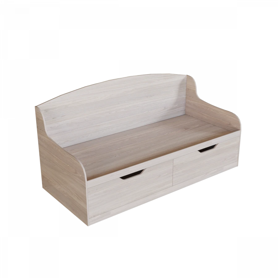 KR-2 Bed with Two Storage Drawers