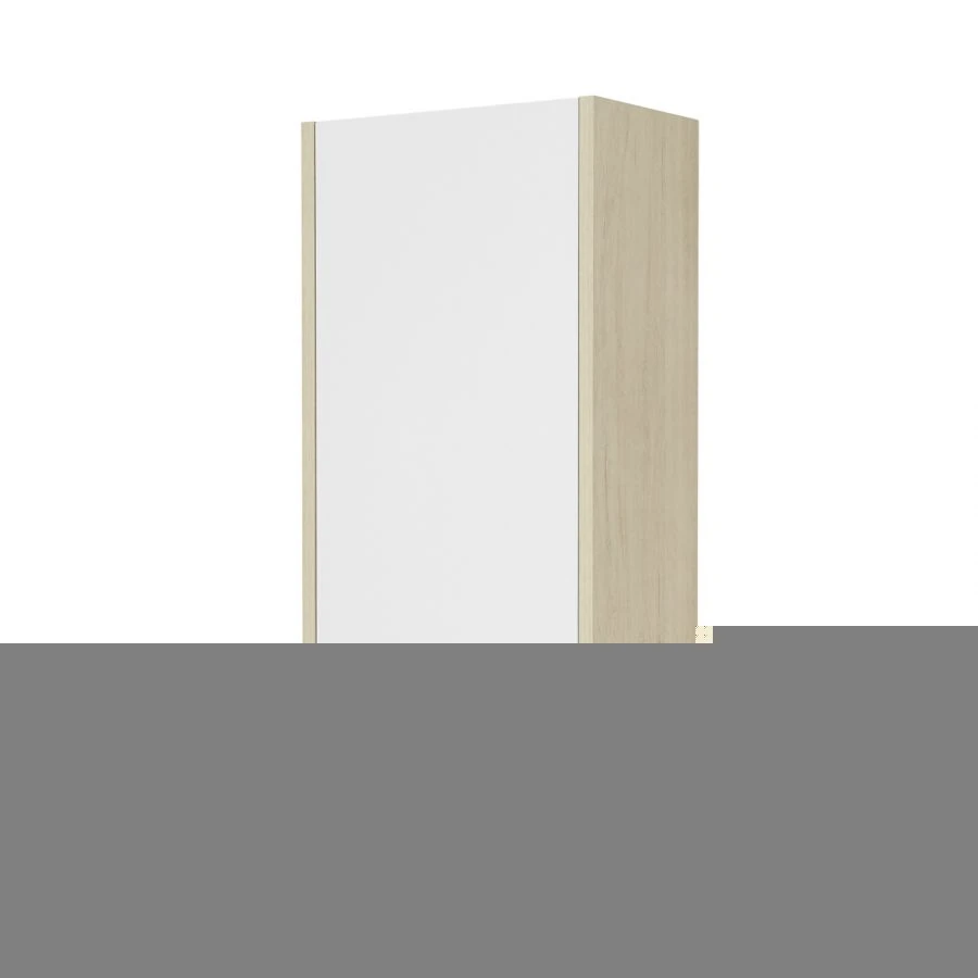 Aquaton Scandi White Semi-Columna Storage Unit, Verona Oak Model 1A255003SDB201