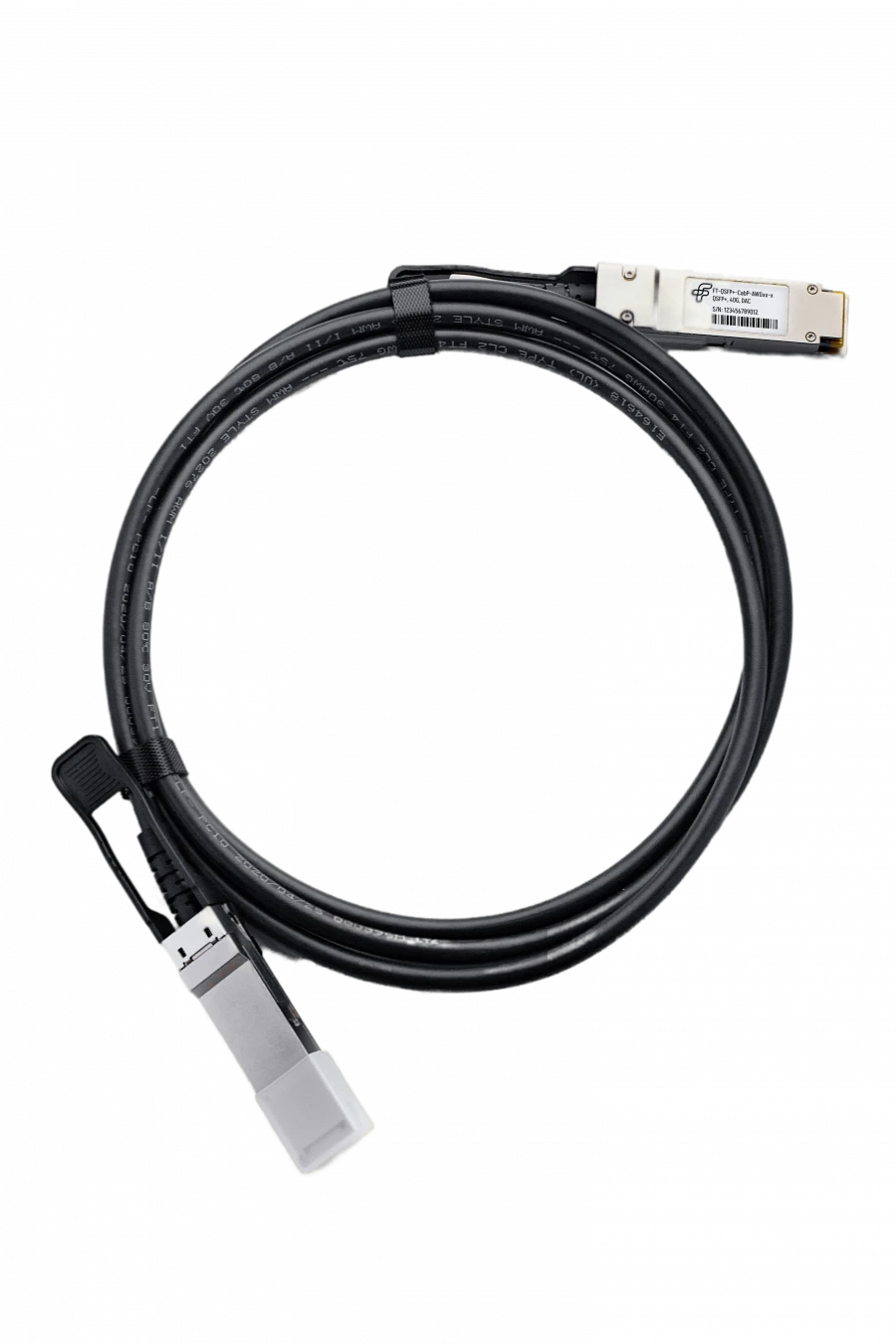 High-Speed Copper Cable Assemblies for Short Distance Data Transmission FT-QSFP+-CabP-AWGXX-X