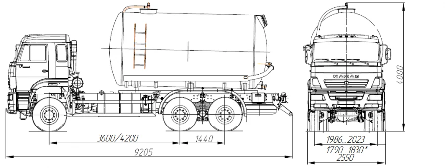 真空罐车 MB 4680A9-40
