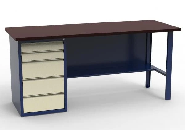 Single-column Workbench with Laminated Plywood Top - SV-1T.05.00.19.FL