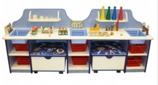 Educational Corner Table with Poufs Dm656