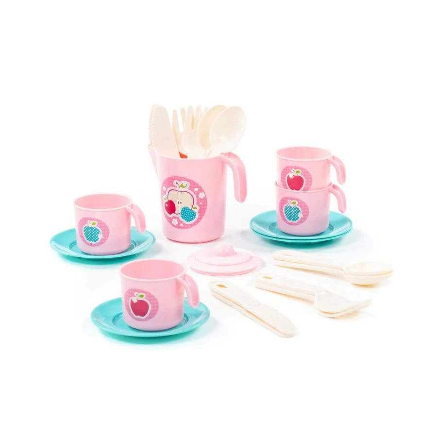 Colorful Children's Dining Set for 4 with 22 Pieces" V4