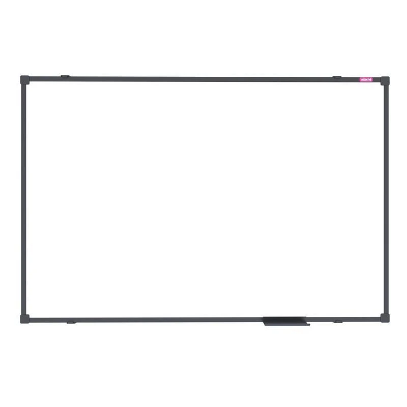 Magnetic Whiteboard 90x120cm Attache BlackFrame