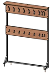 Metal Frame Coat Rack Standard