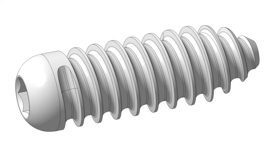 Bone Block Fixation Screws with Sharp Thread, Ø 8mm, 25mm Long, OM 004.02.04