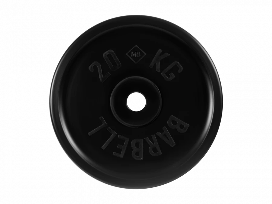 Rubber-Coated Disc Euro-Classic, Black, 51 mm, 20 kg