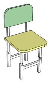 Adjustable/Fixed Children's Chair Type 1