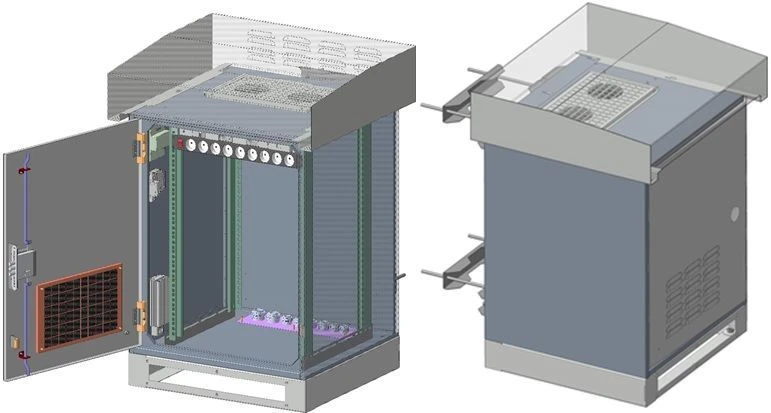 Outdoor Telecommunications Cabinet SHU-P/S-15U 650x1000x600 IP55