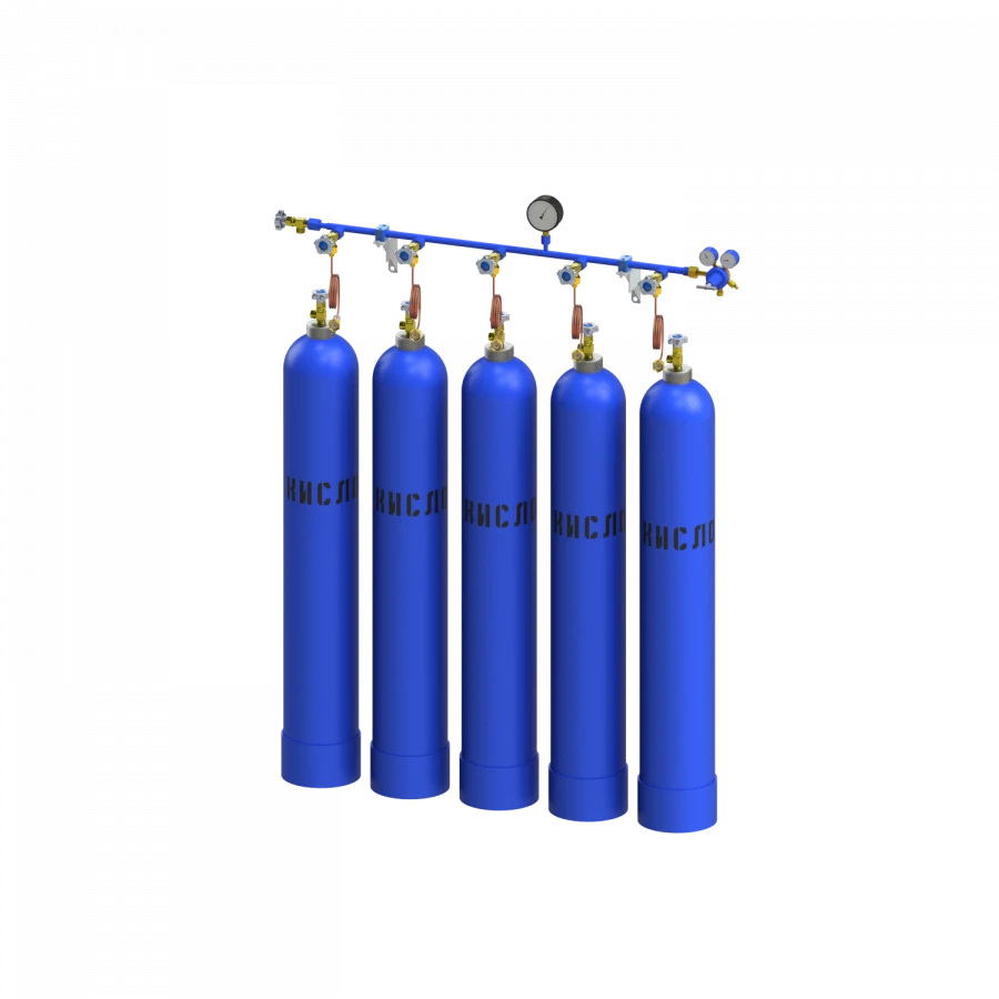 Oxygen Discharge Ramp for Five Cylinders RPK-5