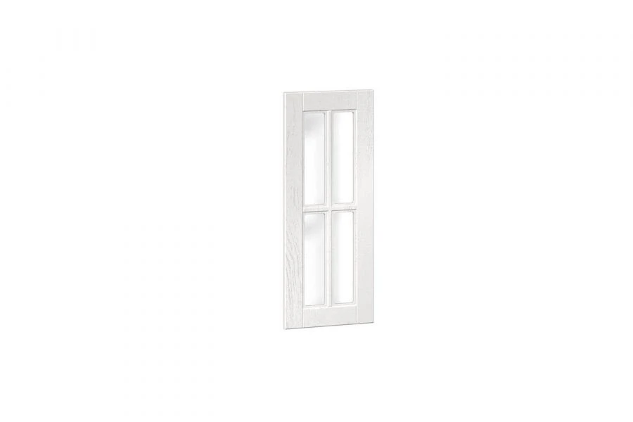 Kitchen Cabinet End Panel with Glass, 722mm, White Textured Oak, Model LD.274760.000