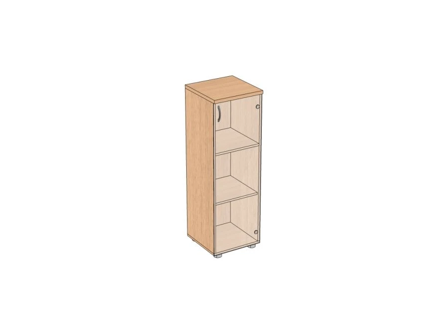 Document Cabinet with Transparent/Tinted Glass, Medium, Narrow 400*405*1230 mm ApShSS-4