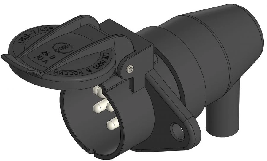 Low-Frequency Cylindrical Connector SNC3-7/45R