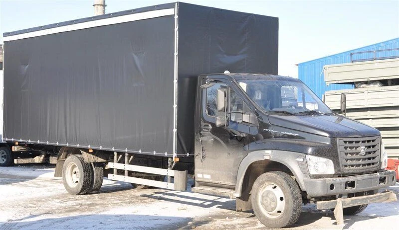 Heavy-Duty Diesel Truck with Platform 47122S on GAZ Chassis
