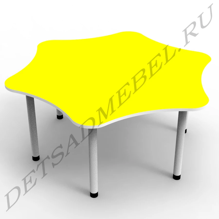 Flower-Shaped Children's Table for 6 - Model 12.29