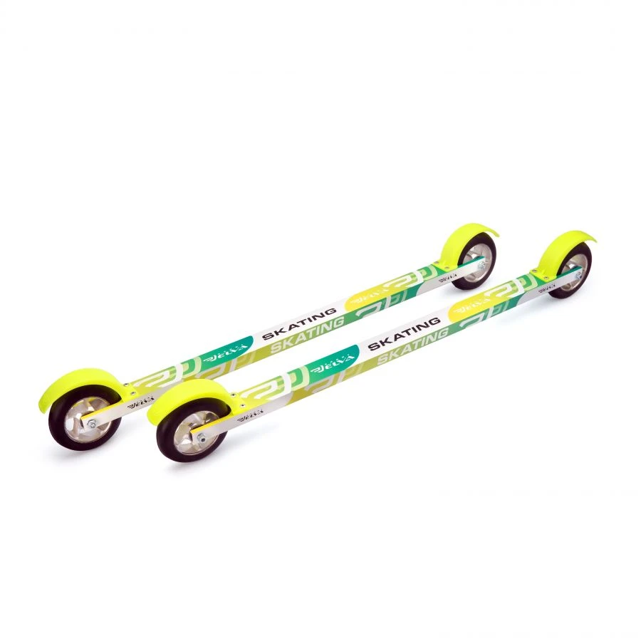 ELVA SK680R ALU Roller Skis with Rubber Wheels