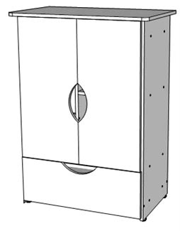 Reception Cabinet Combi - Customizable Design