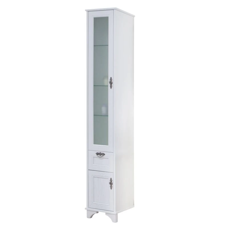 Classic White Oak Column Cabinet Aquaton Idel Left Model 1A198003IDM7L1