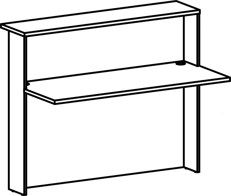 High Stand with 2 Cable Holes, Model 8506, "Waiting Zone Galant