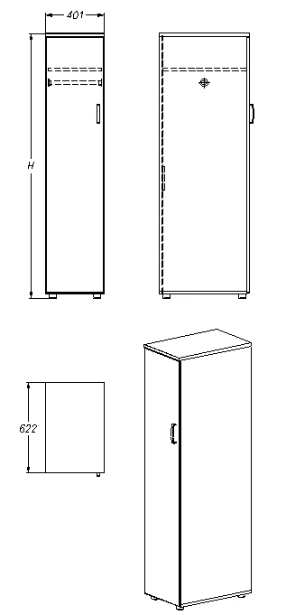 Clothing Storage Cabinet Series 422.40