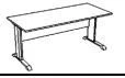 Eco-friendly Style V Series Metal Frame Tables