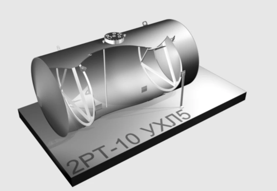 Horizontal Cylindrical Steel Tank Type 2RT - 10