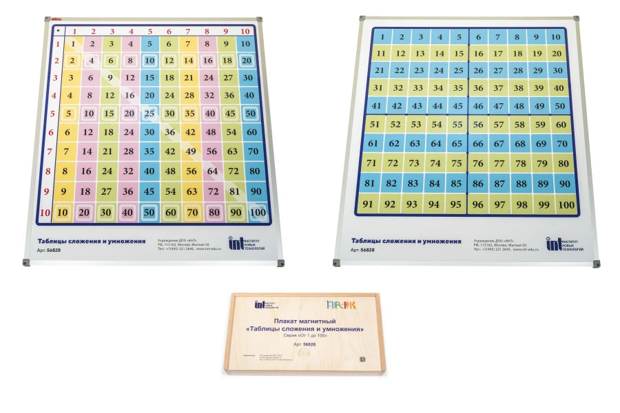 Wooden Box for Multiplication and Addition Cards