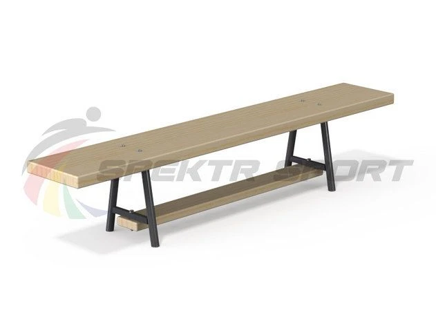 Gymnastic Bench 1500 mm with 2 Metal Legs (Non-Adjustable)