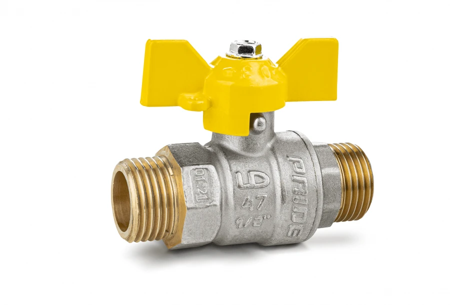 Кран шаровой латунный LD Pride 47.25.Н-Н.В.GAS
