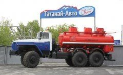 Mobile Fuel Tanker ATZ Type 56702, Modification 567522 on Ural 5557-70