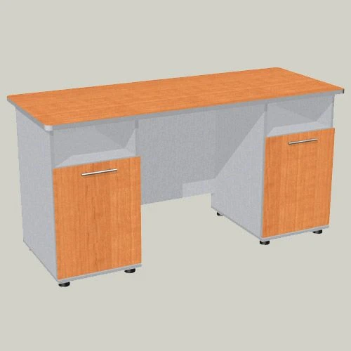 Rectangular Writing Desk with Two Cabinets STD-6