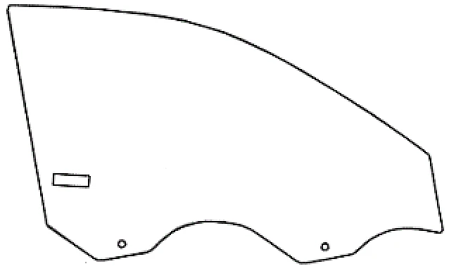 Great Wall CHB027-R Left Front Door Glass 94670TDR01002